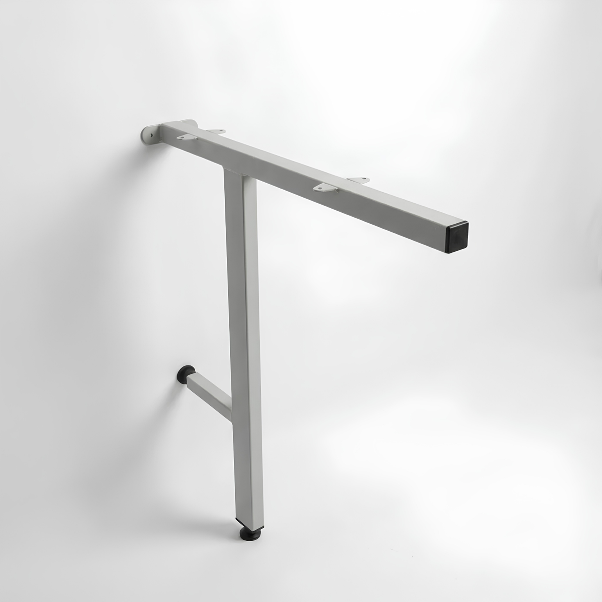Cantilever Leg in grey aith adjustable feet for desk support on HTM or normal Worktop