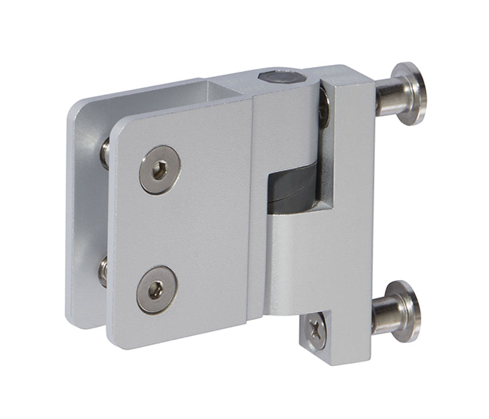 Cubicle Gravity Hinges – Satin Aluminium – Pair