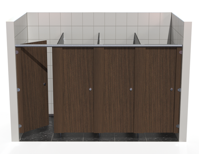 4 Cubicles (In-Between Walls) - Compact Grade Toilet Cubicles – Alpine Range