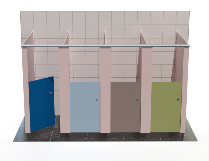 4 Toilet Cubicles - Freestanding - Blossom Range