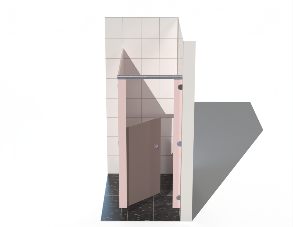 Single  Toilet Cubicle - Into Right Corner - Blossom Range