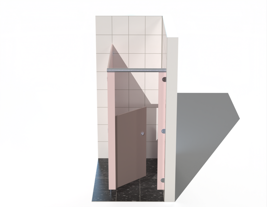 Single  Toilet Cubicle - Into Right Corner - Blossom Range