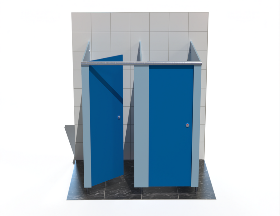 2 Toilet Cubicles - Freestanding - Ascent MR Range