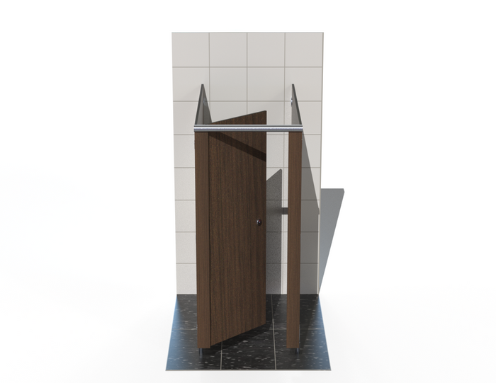 1 Cubicle (Freestanding) - Compact Grade Toilet Cubicles – Alpine Range