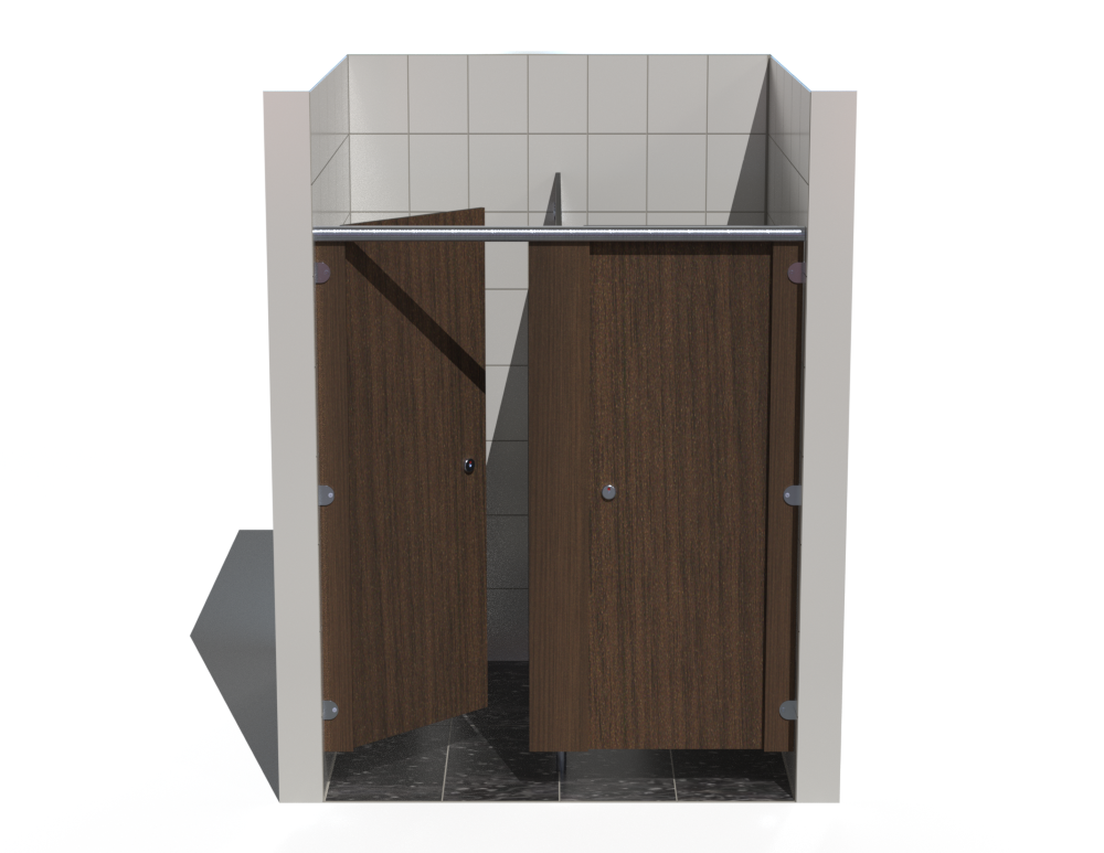 2 Cubicles (In-Between Walls) - Compact Grade Toilet Cubicles – Alpine Range