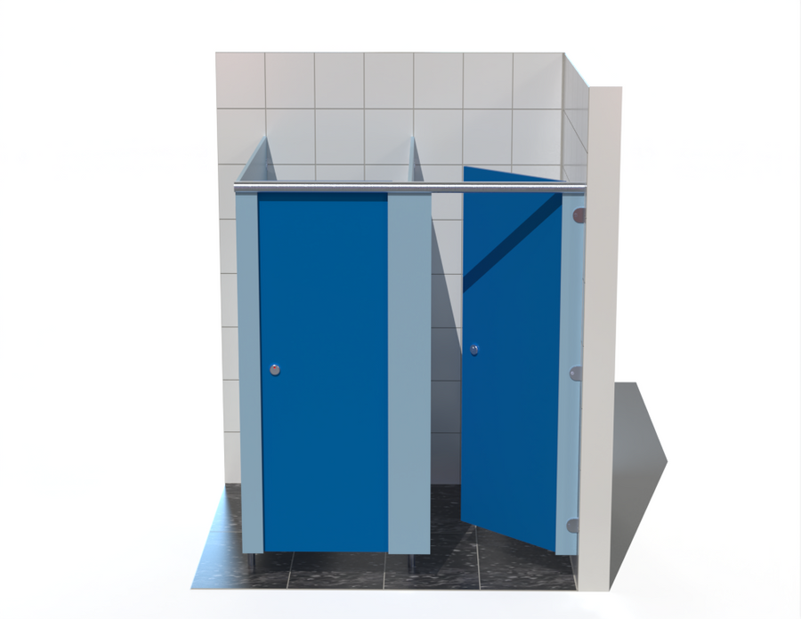 2 Toilet Cubicles - Into Right Corner - Ascent MR Range
