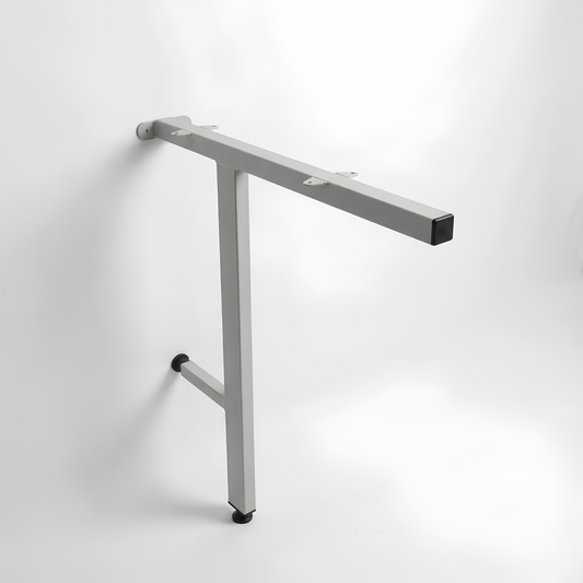 Cantilever Leg in grey aith adjustable feet for desk support on HTM or normal Worktop