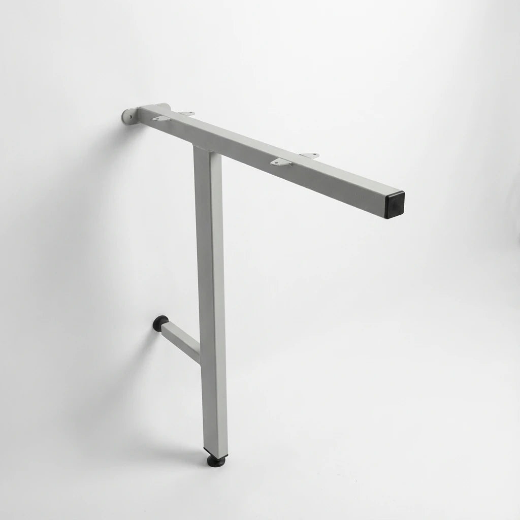 Cantilever Leg in grey aith adjustable feet for desk support on HTM or normal Worktop