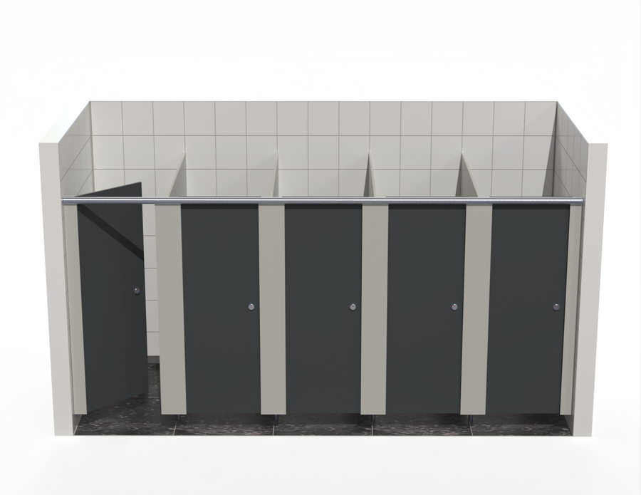 5 Toilet Cubicles - In-Between Walls - Smart MFC Range