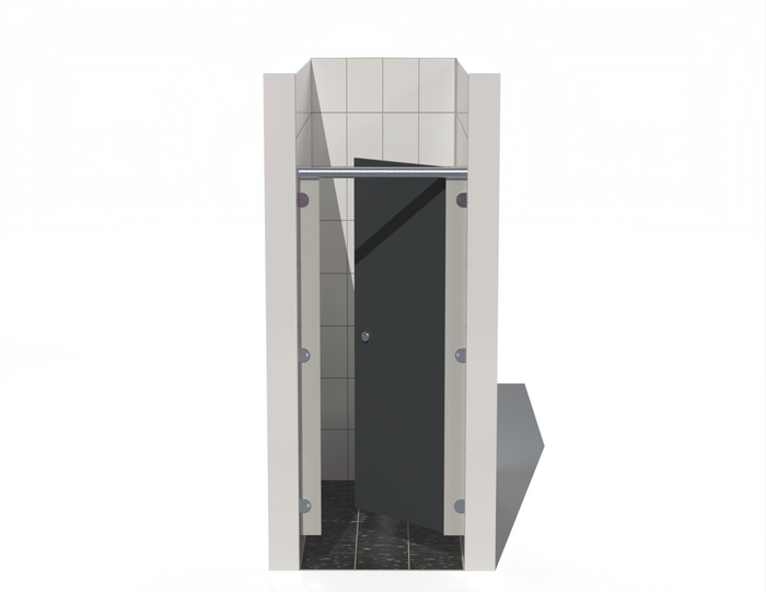 Single Toilet Cubicle -  In-Between Walls - Budget MFC Range