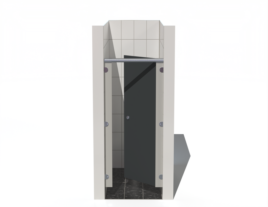Single Toilet Cubicle -  In-Between Walls - Budget MFC Range