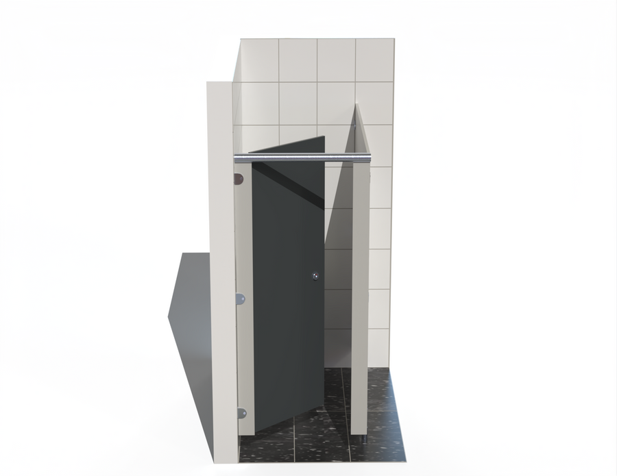 Single Toilet Cubicle - Into Left Corner - Budget MFC Range