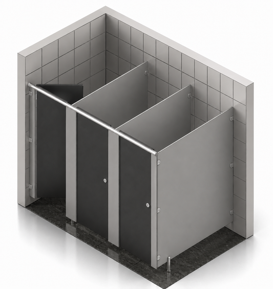 Smart Range Toilet Cubicles | Made to Measure | 1–6 Bays