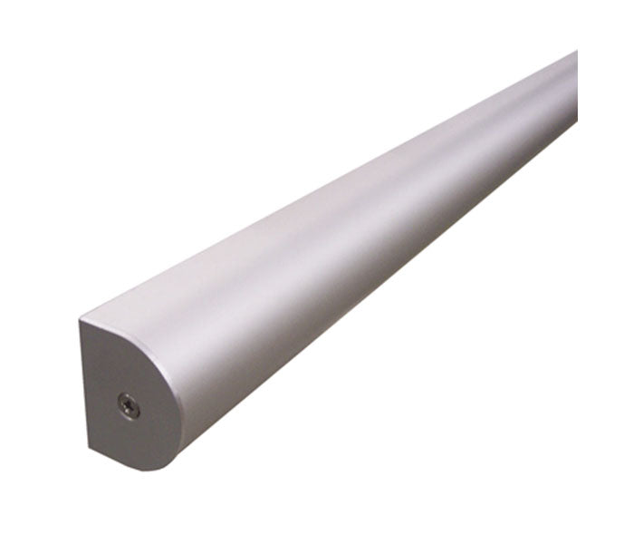 D-Section Headrail – Satin Aluminium – 3.5m