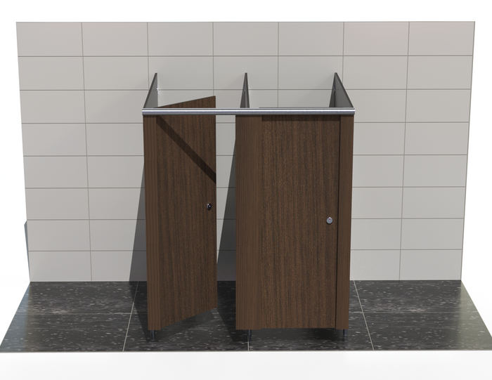 2 Cubicles (Freestanding) - Compact Grade Toilet Cubicles – Alpine Range