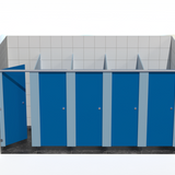 5 Cubicles - Into Left Corner