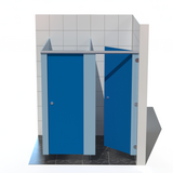 2 Cubicles - Into Right Corner