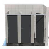 3 Cubicles - Into Right Corner