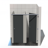 2 Cubicles - Into Right Corner