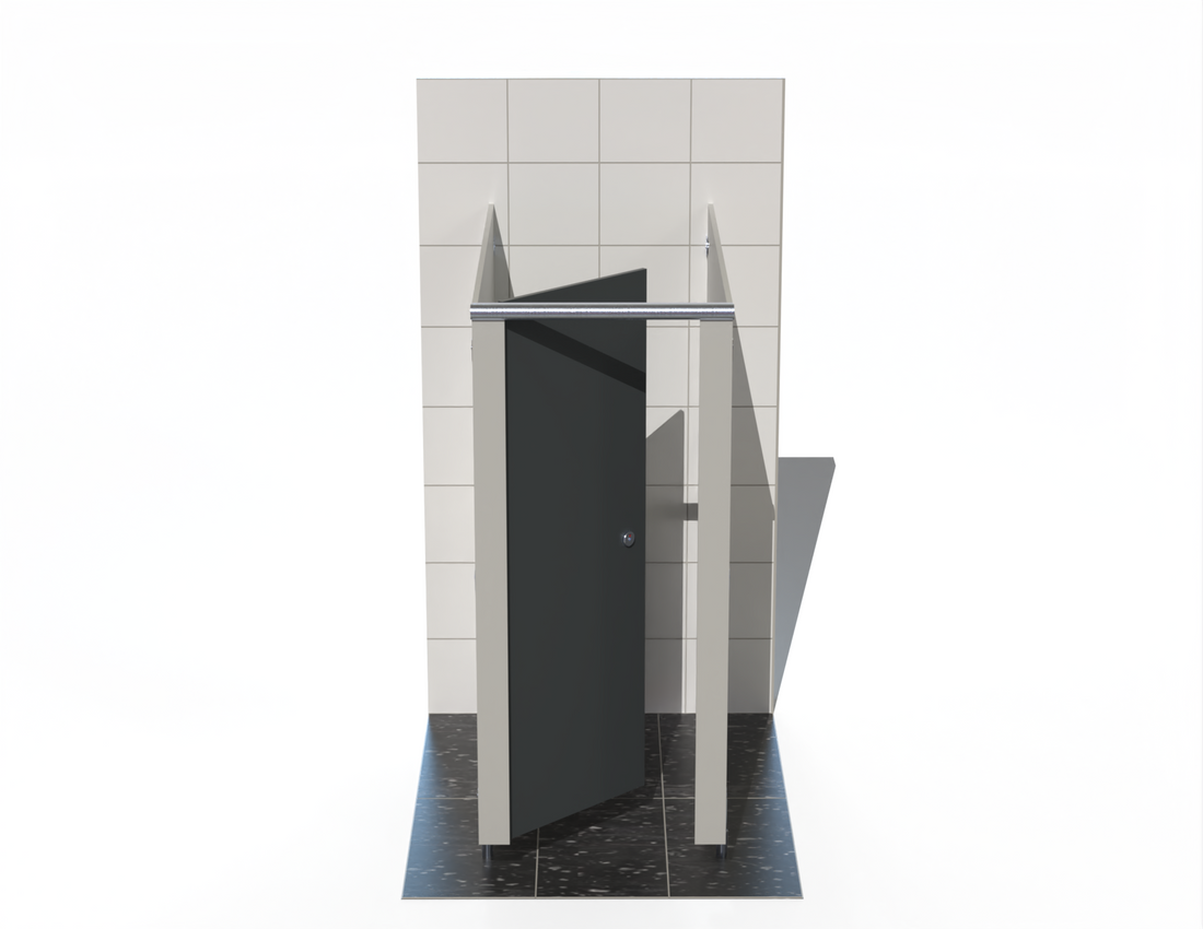 Single Toilet Cubicle - Freestanding - Budget MFC Range