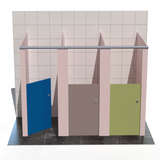 Blossom Range - 3 Cubicles - Freestanding