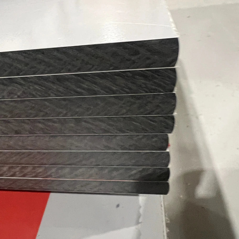 White single edge machined compact grade laminate