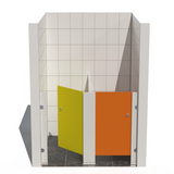 Tippy Toes Range - 2 Cubicle Between Walls