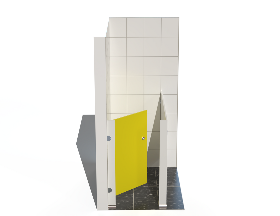 Single Toilet Cubicle - Into Left Corner - Tippy Toes Range