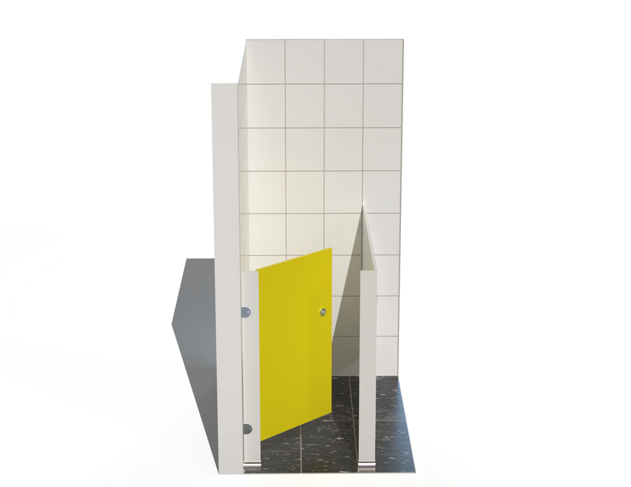 Single Toilet Cubicle - Into Left Corner - Tippy Toes Range