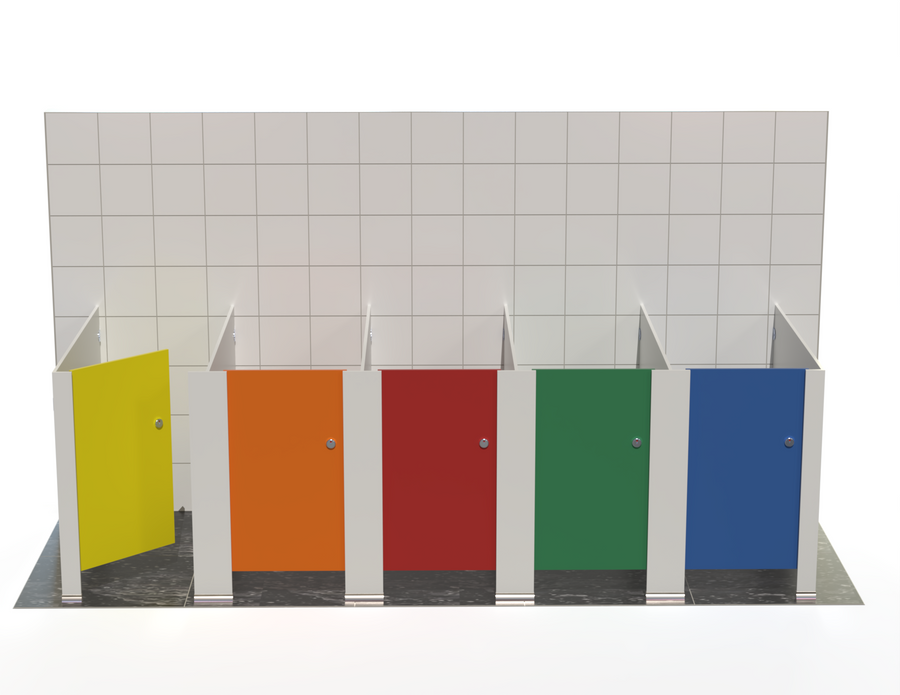 5 Toilet Cubicles - Freestanding - Tippy Toes Range