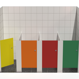 Tippy Toes Range - 4 Cubicle Between Walls