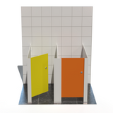 Tippy Toes Range - 2 Cubicle Freestanding