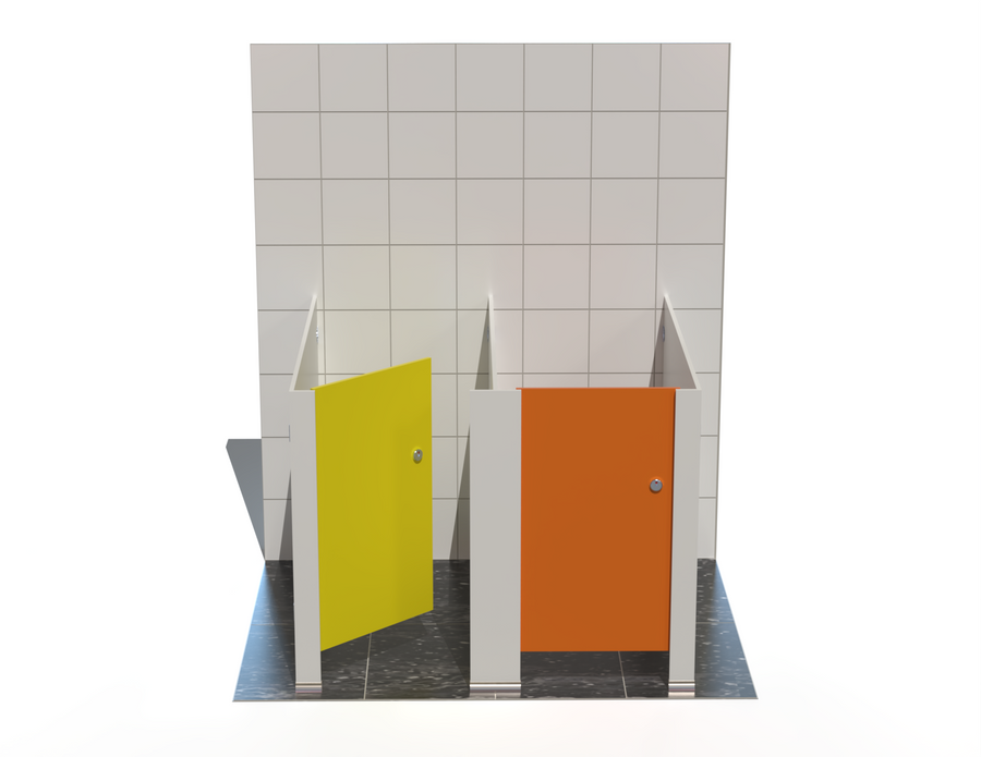 2 Toilet Cubicles - Freestanding - Tippy Toes Range