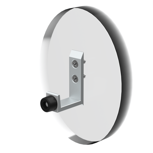 Face fix coat hook for toilet cubicles in satin anodised aluminium manufactured by Bridgewater Direct in the UK